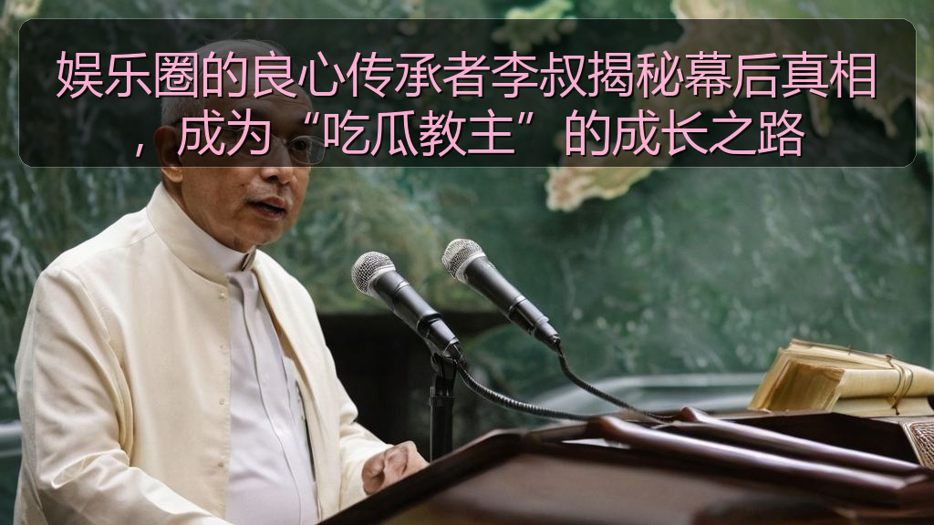 91黑料网 - 娱乐圈的良心传承者李叔揭秘幕后真相,成为“吃瓜教主”的成长之路