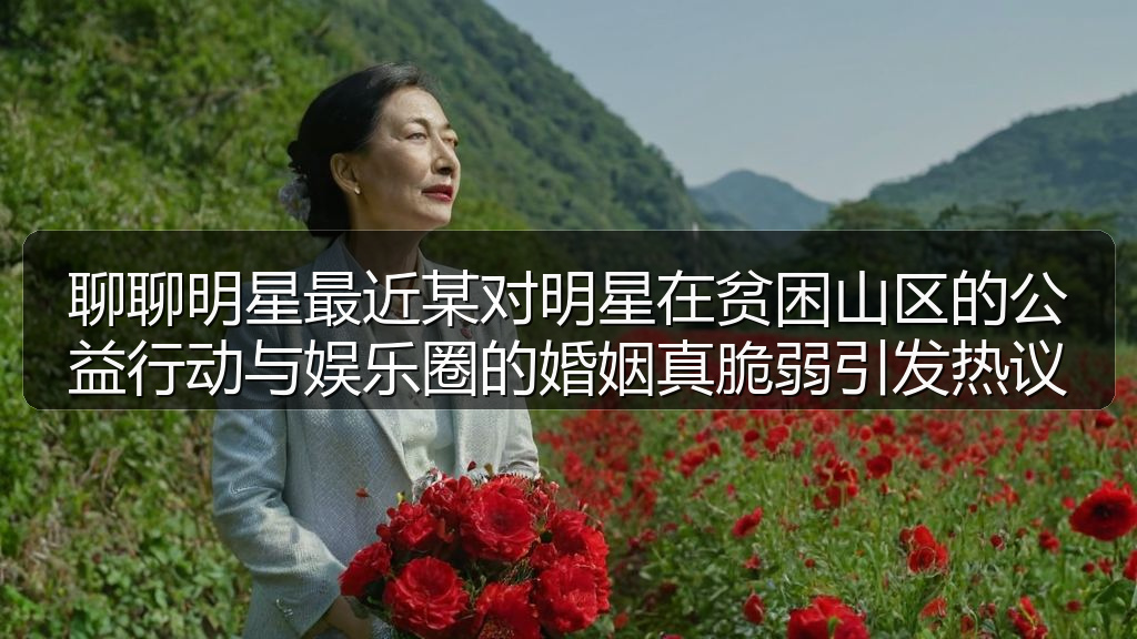 今日黑瓜吃料最新消息及动态图片大 - 聊聊明星最近某对明星在贫困山区的公益行动与娱乐圈的婚姻真脆弱引发热议