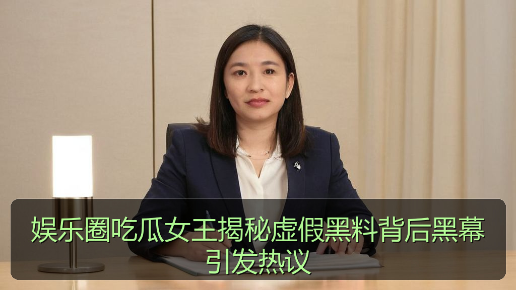 娱乐圈吃瓜女王揭秘虚假黑料背后黑幕引发热议