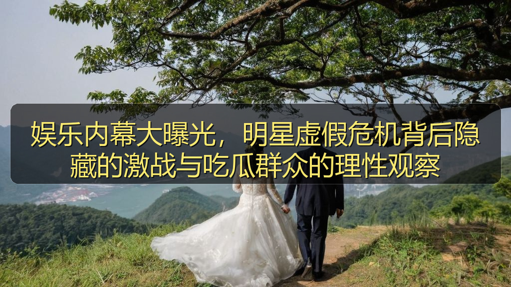 娱乐内幕大曝光,明星虚假危机背后隐藏的激战与吃瓜群众的理性观察